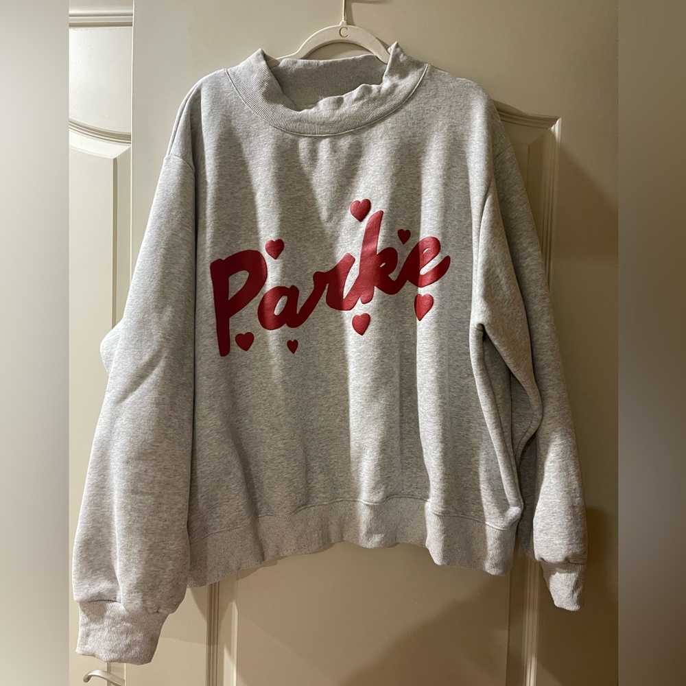 Parke Sweetheart Mockneck Sweatshirt - Gray